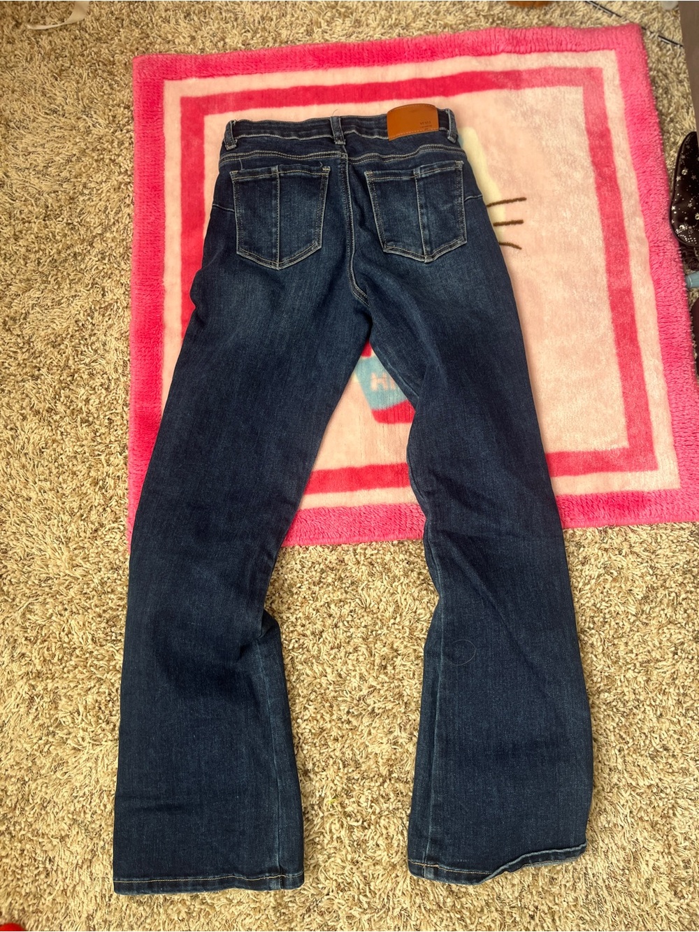 Women's Dark Blue Flare Jeans - Classic Bootcut Style